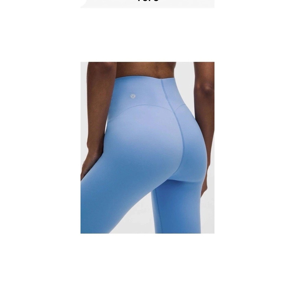 NWT Lululemon Glow Up HR Tight 25 Pool Blue Size 6 Laser Cut Leggings $118 NEW - Picture 9 of 10